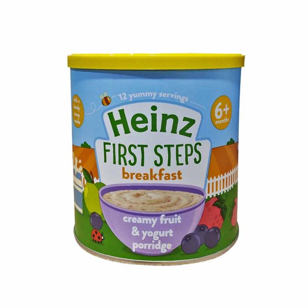HEINZ UK CREAMY FRUIT & YOGURT PORRIDGE 6+ MONTHS