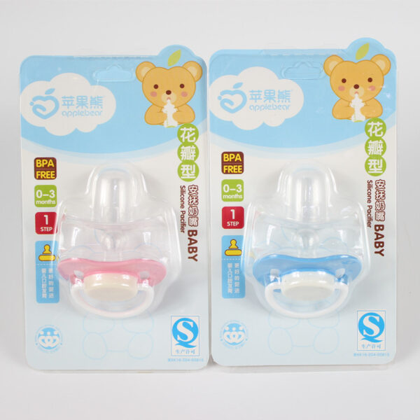 APPLEBEAR BABY SILICONE PACIFIER 0-3 MONTHS